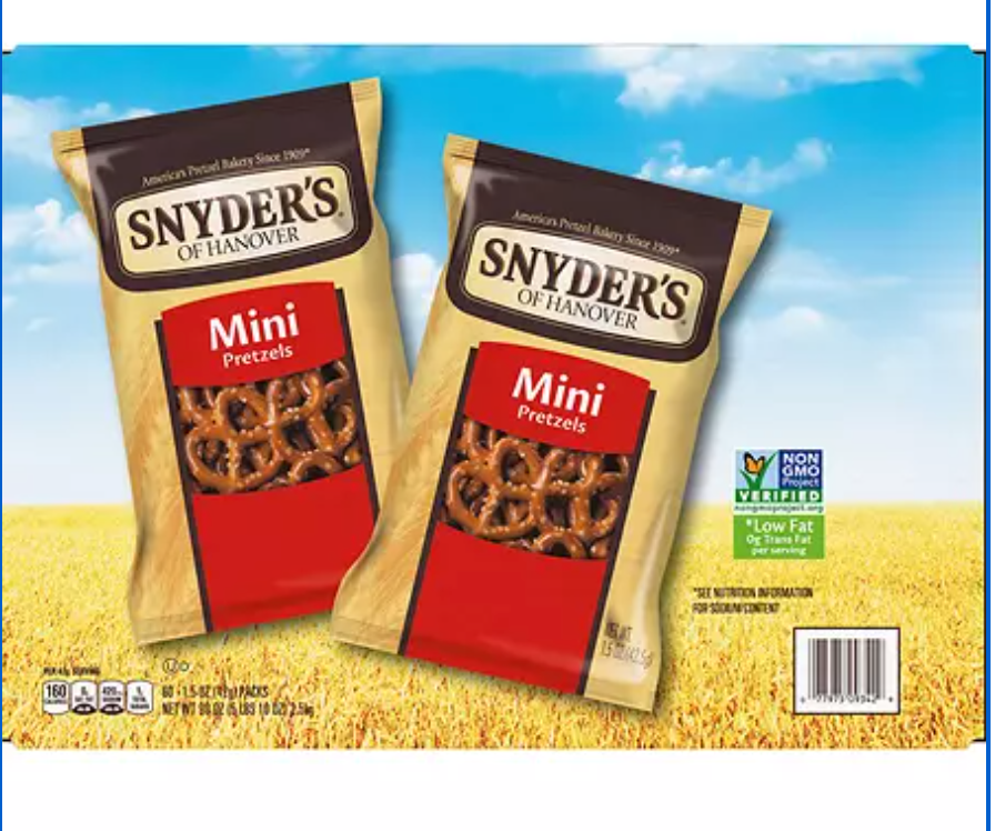 Snyder's Mini Pretzels - 1.5oz, 60pk