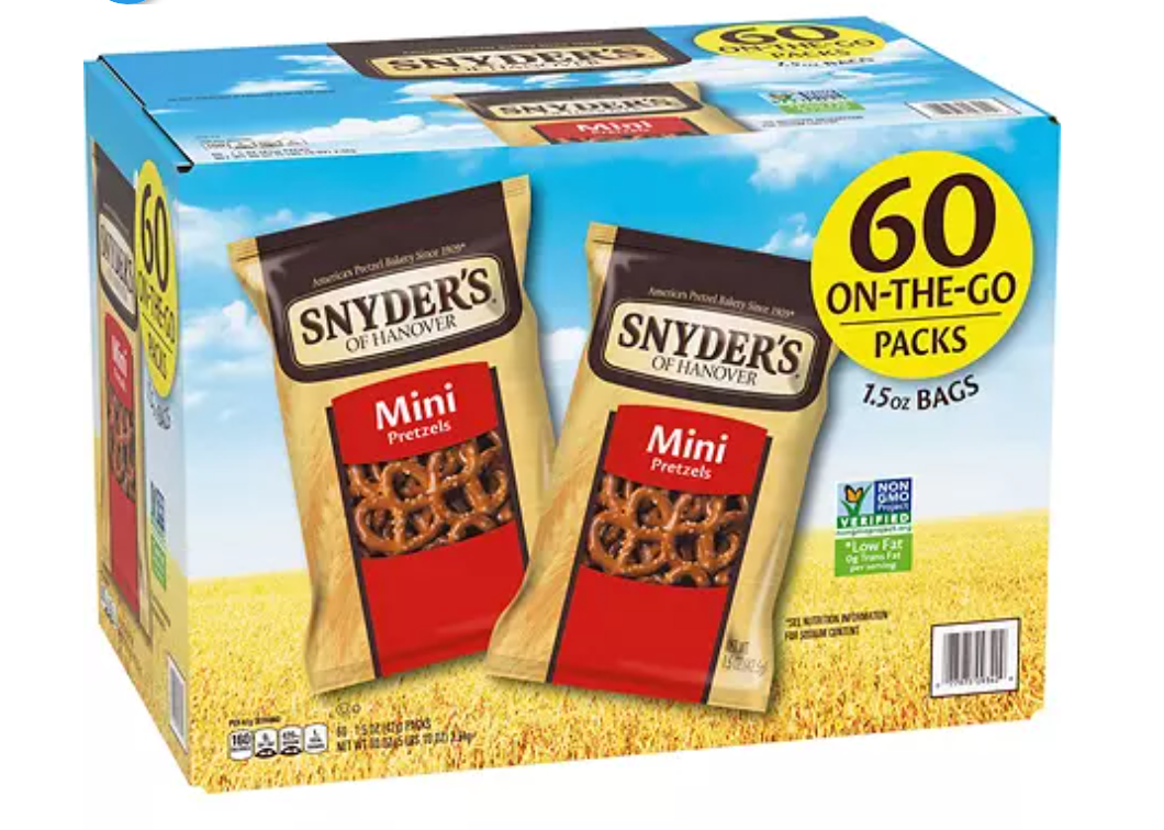 Snyder's Mini Pretzels - 1.5oz, 60pk