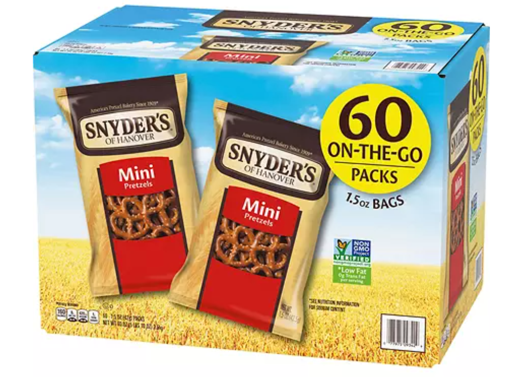Snyder's Mini Pretzels - 1.5oz, 60pk