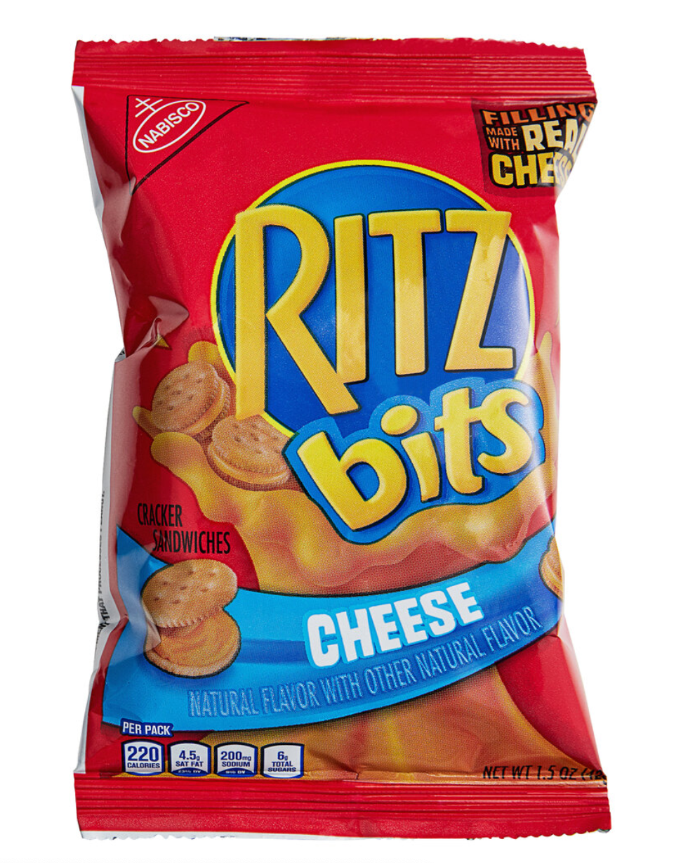 Ritz Bitz Cheese Sandwich Crackers - 1.5oz; 60ct