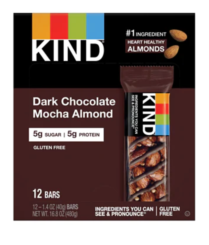 Kind Bar - Dark Chocolate Mocha Almond - 12ct