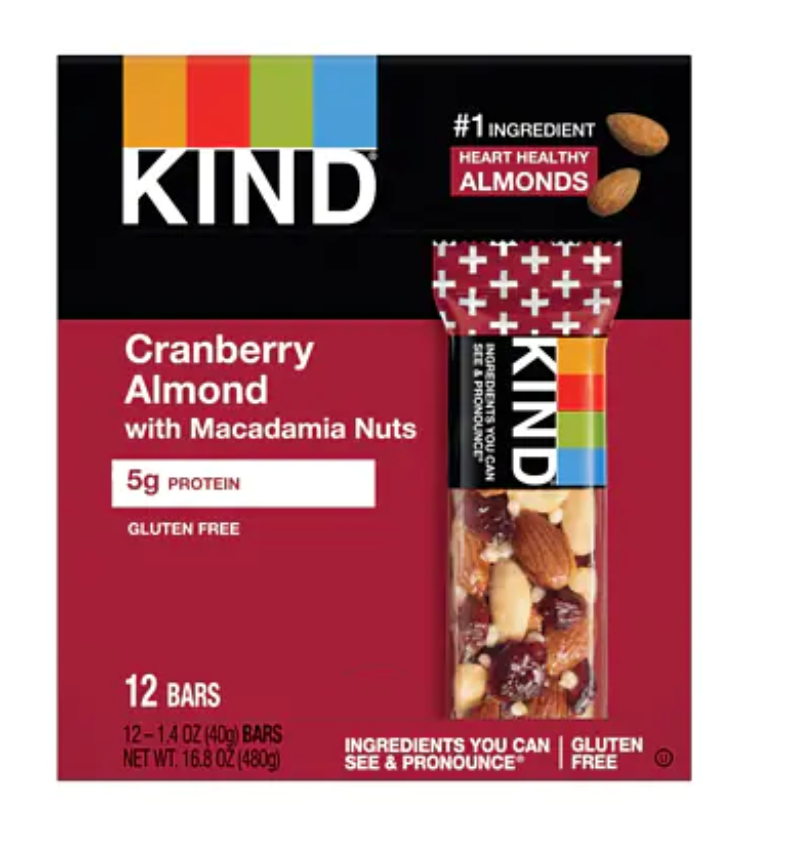 Kind Bar - Cranberry Almond - 12ct