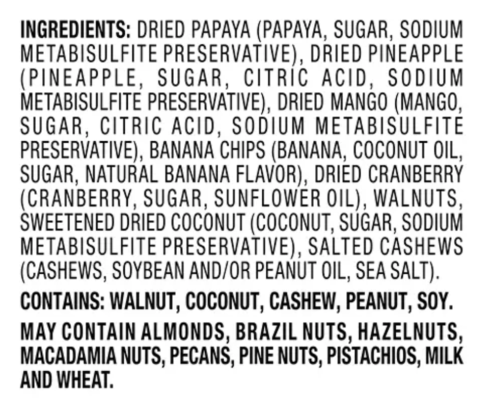 Member's Mark Tropical Trail Mix - 3lbs