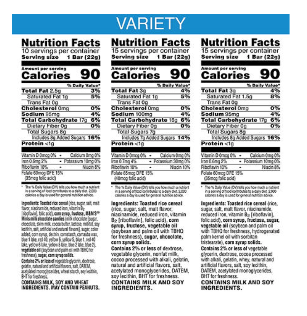Rice Krispie Variety Pack - 40ct