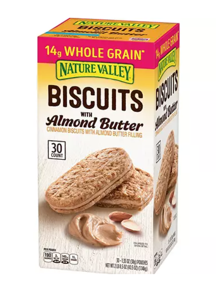 Nature Valley Biscuit Sandwich with Almond Butter
