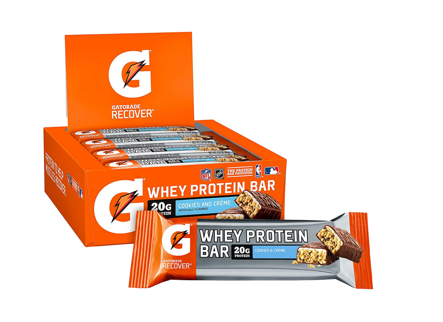 Gatorade Protein Bars - Cookies & Cream - 12ct