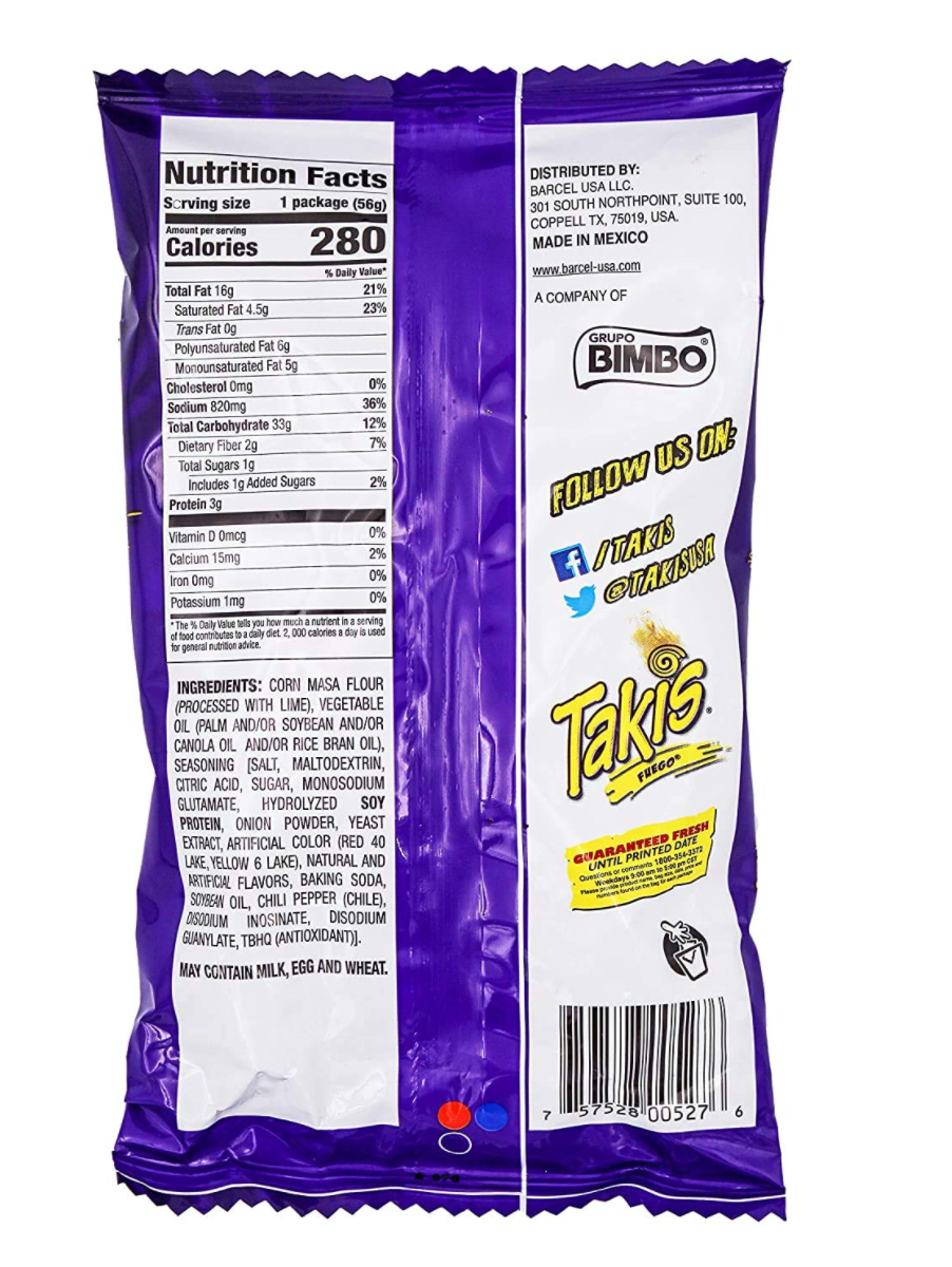 Takis Fuego Chips - 2oz - 42pk