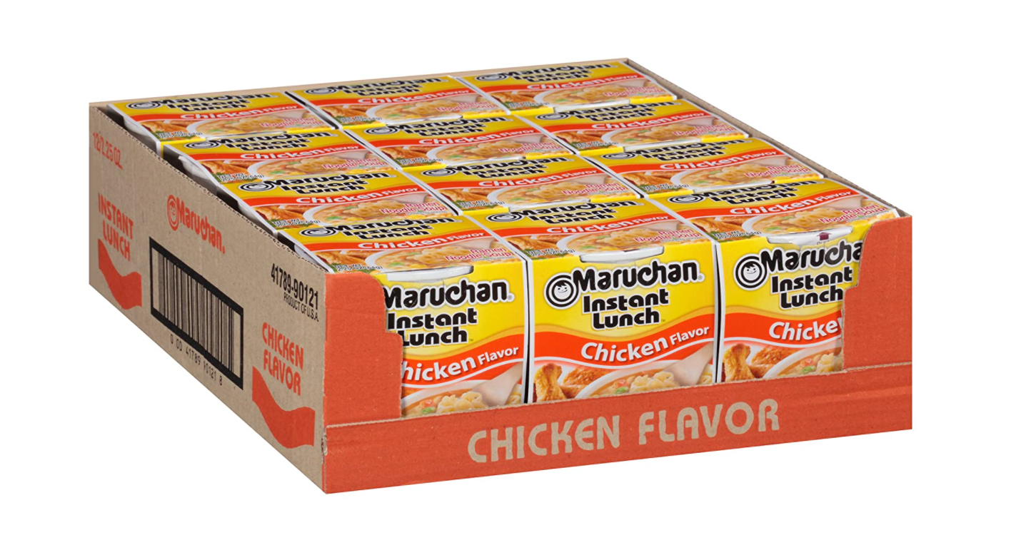 Maruchan Ramen Noodle Cups - Chicken or Beef - 12pk