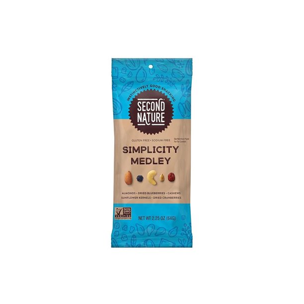 Second Nature Simplicity Medley Trail Mix - 2.25oz; 12pk