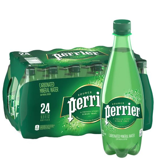 Perrier Sparkling Water Plastic Bottles - 24pk