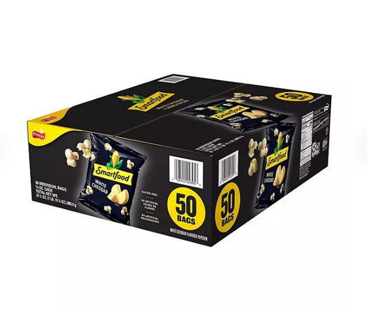 Smartfood White Cheddar Cheese Popcorn - 0.6oz ; 50ct.
