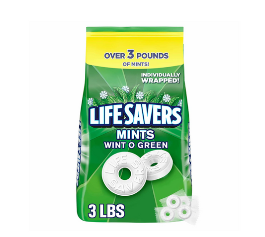 Life Savers Wint-O-Green Mints Hard Candy - 3lbs.