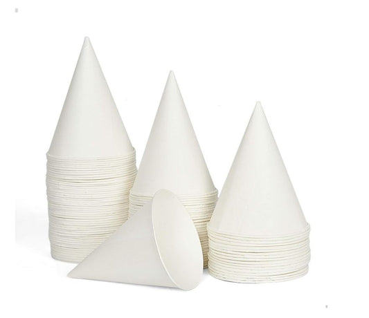 4 oz. White Paper Cone Cups - 5000ct.