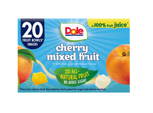 Dole Fruit Bowls Cherry Mixed Fruit - 4oz. ; 20pk.