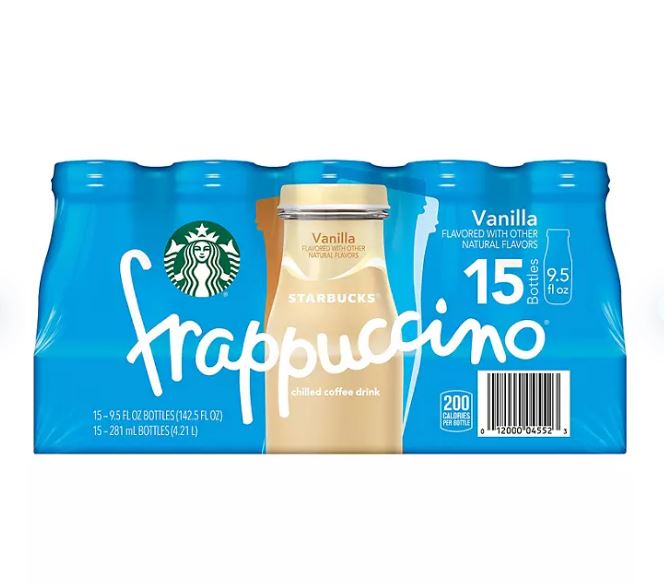 Starbucks Frappuccino - Vanilla - 9.5oz, 15pk