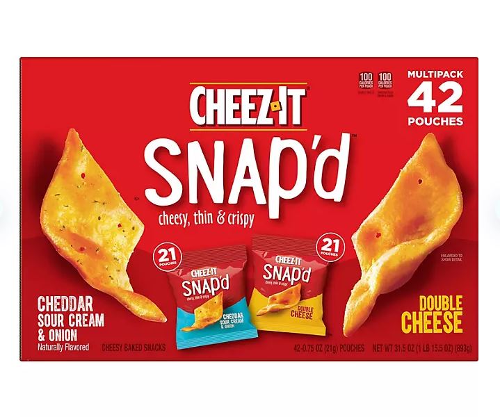 Cheez-It Snap'd Variety Pack - 42pk.