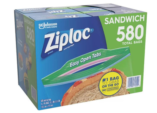 Ziploc Sandwich Bags - 580 ct.