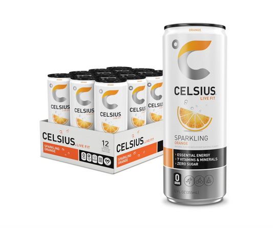 Celsius Sparkling Orange Energy Drink - 12oz. ; 24ct.