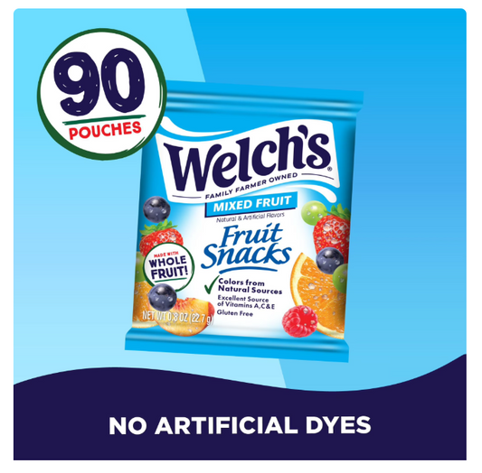 Welch's Fruit Snack - 0.8oz ; 90pk.