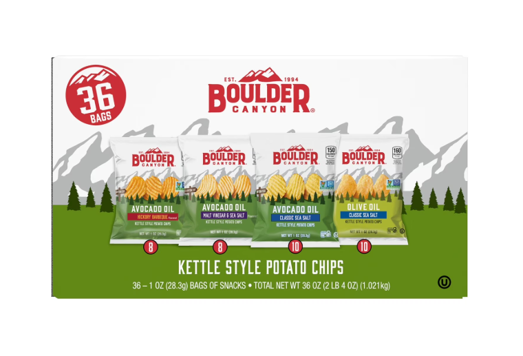 Boulder Canyon Kettle Style Variety Pack - 36pk.