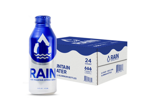 Rain Pure Mountain Spring Water -16oz. ; 24pk.