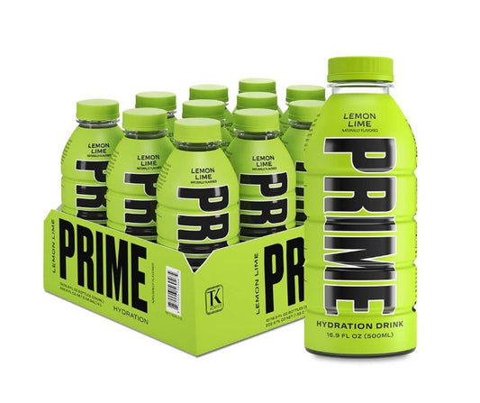 Prime Hydration Lemon Lime - 16.9oz ; 12pk