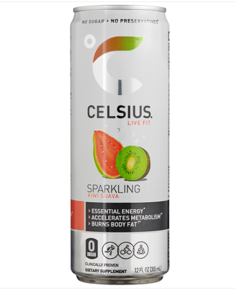 Celsius Kiwi Guava Energy Drink - 12oz. ; 24ct.
