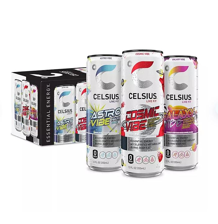 Celsius Energy Sparkling Astro Variety Pack- 12oz ; 18pk