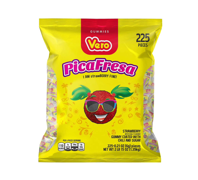 PicaFresa Strawberry Candy w/ Chili - 225pcs.