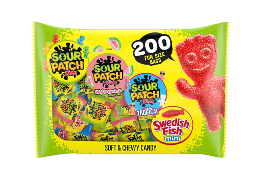 Sour Patch Kids & Swedish Fish - 200ct