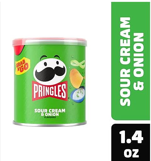 Pringles Grab & Go - Sour Cream & Onion - 12ct