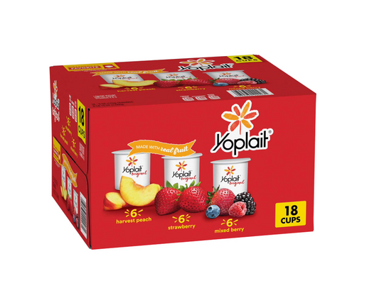 Yoplait Original Lowfat Yogurt Variety Pack - 6oz. ; 18ct.