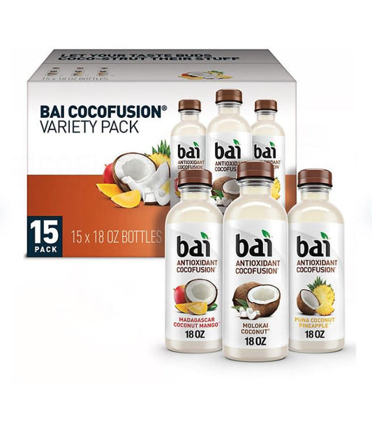 Bai Cocofusions Variety Pack - 15pk