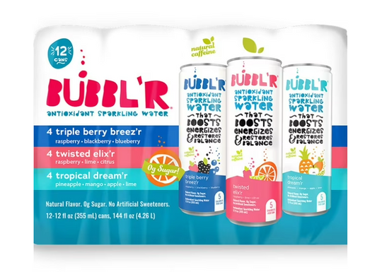 BUBBL'R Sparkling Water Variety Pack - 12oz. ; 12pk.