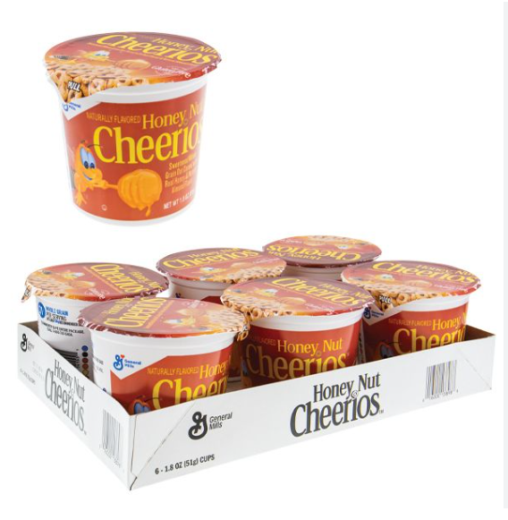 Honey Nut Cheerios Cup - 6oz ; 10ct.