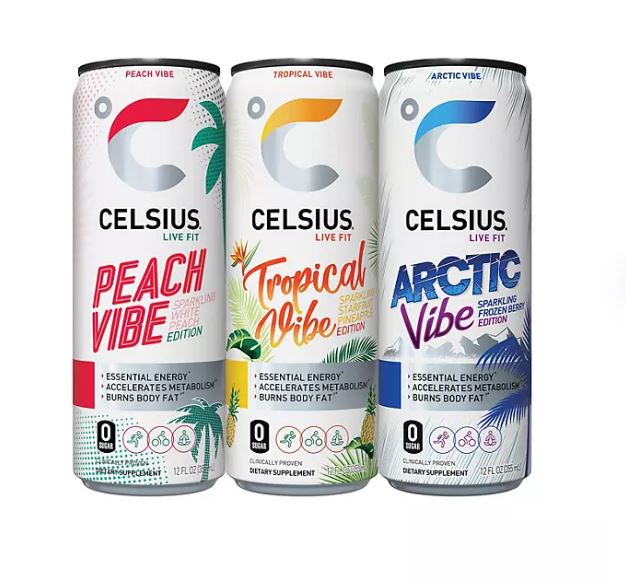 Celsius Energy Sparkling Vibe Variety Pack- 12oz ; 18pk