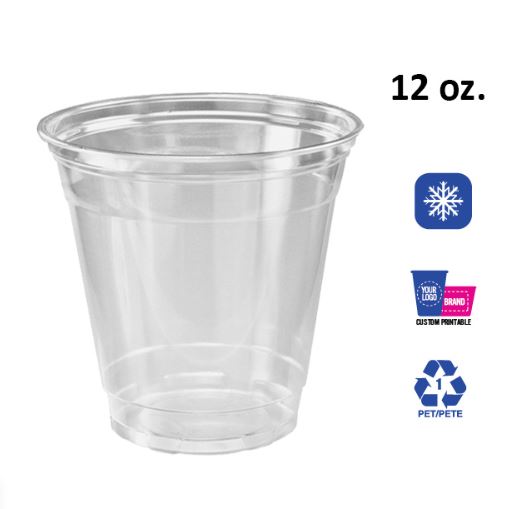 12oz Plastic Cups - 1000ct.