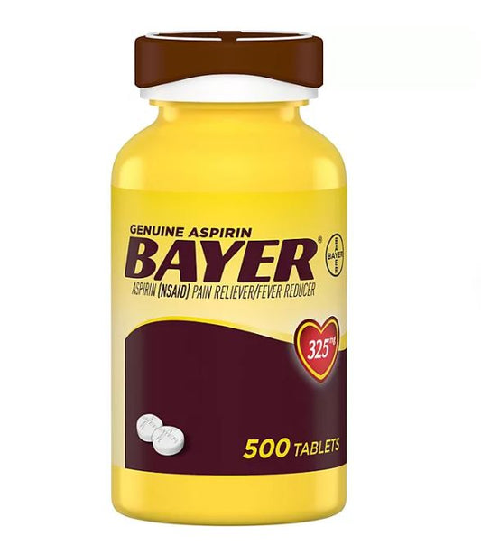 Bayer Aspirin - 500 ct. ; 325mg.