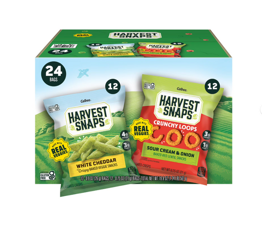 Harvest Snaps Variety Snack Pack - 24pk.