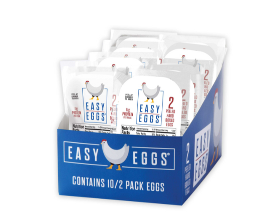Easy Eggs Hard Boiled Eggs, Peeled - 2 eggs per pk. ; 20pk.