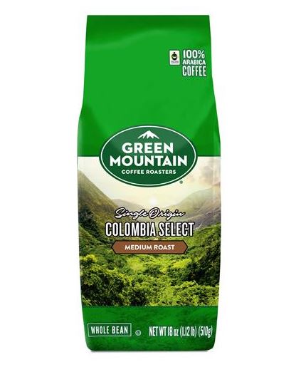 Green Mountain Colombian Select Whole Bean - 18oz.