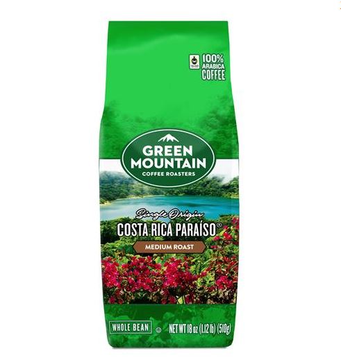 Green Mountain Costa Rica Paraiso Whole Bean - 18oz.