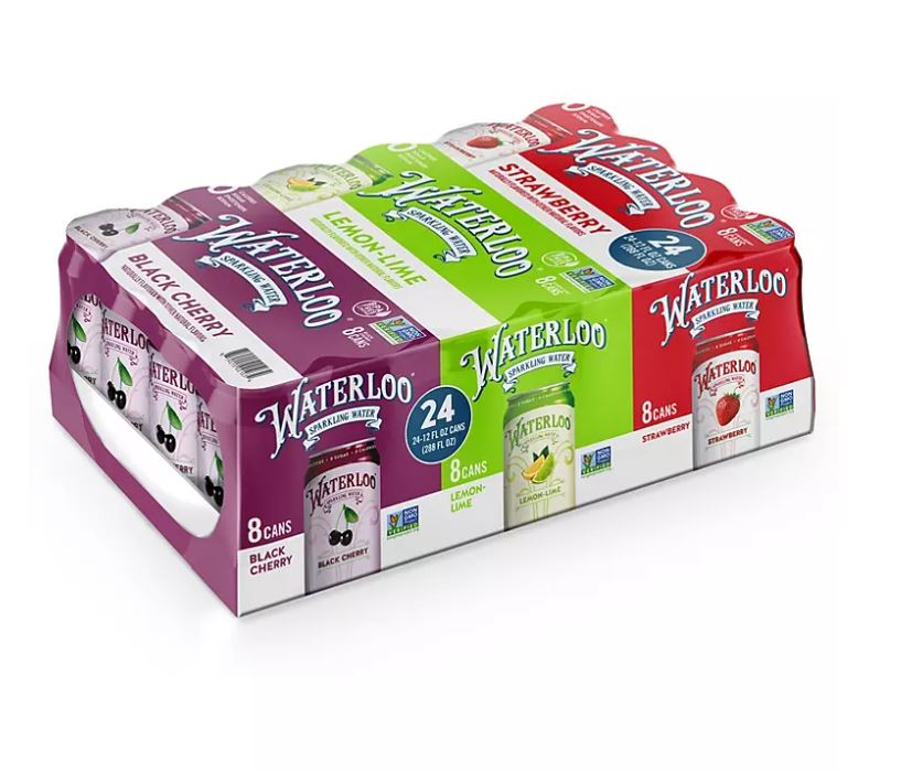 Waterloo Sparkling Water Variety Pack - 12oz ; 24pk