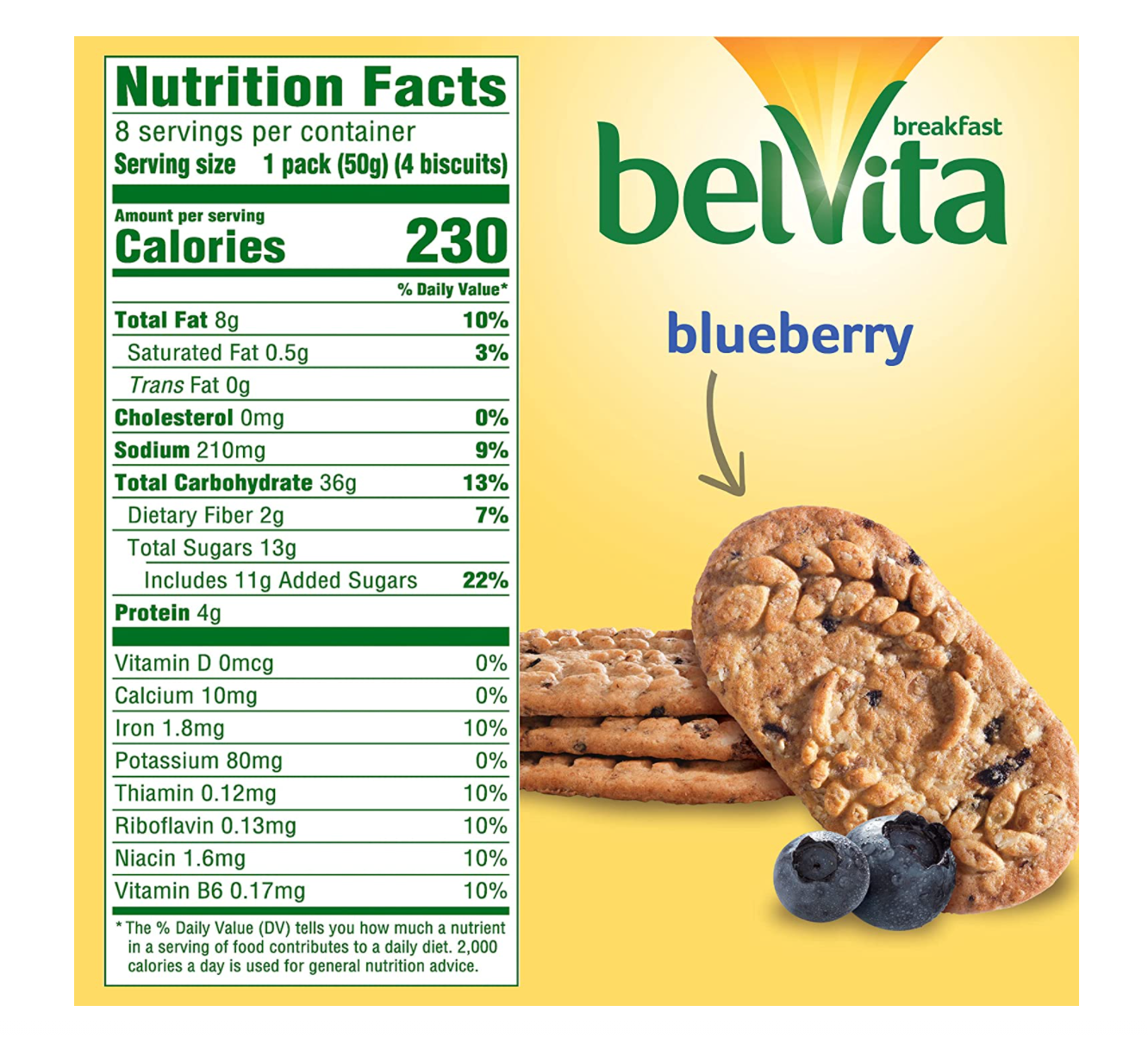 Belvita Breakfast Biscuits - Blueberry - 8pk