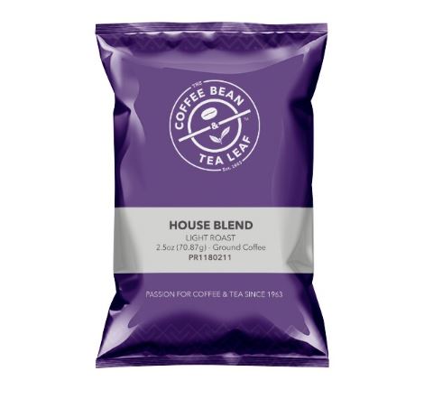 Coffee Bean & Tea Leaf House Blend - 2oz ; 18pk