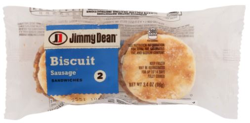 Jimmy Dean Twin Sausage Biscuits - 60ct