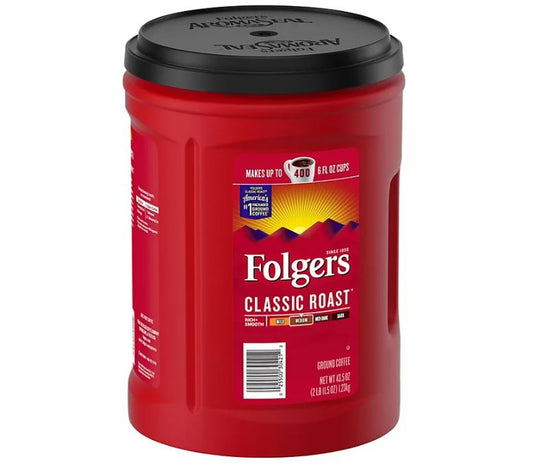 Folgers Classic Roast Ground Coffee - 43.5 oz