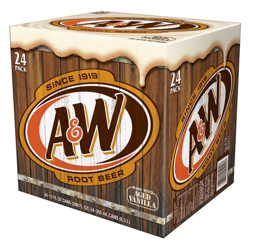 A&W Root Beer Soda - 12oz ; 24pk