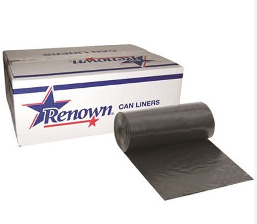 Renown 33 Gallon Trash Bags - 25 Per Roll ; 6 Rolls Per Case