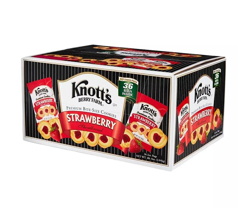 Knott's Berry Farm Strawberry Shortbread Cookies - 36pk